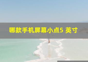 哪款手机屏幕小点5 英寸